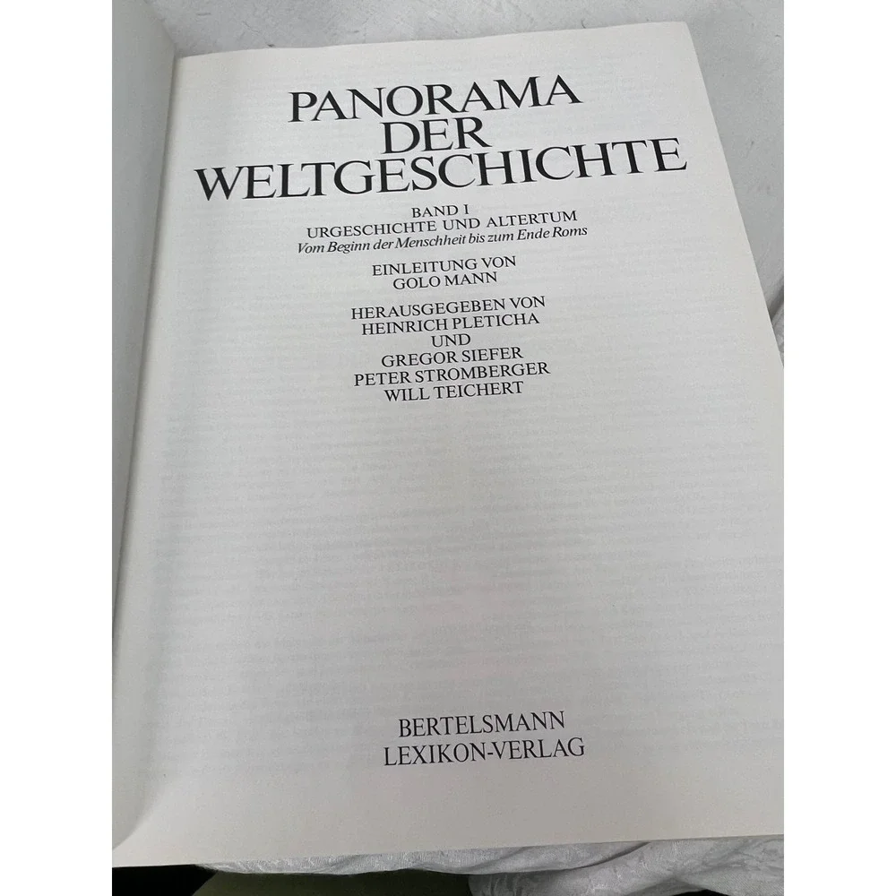 Lexikothek Panorama der Weltgeschichte Band I 1976 German History Hardcover Book